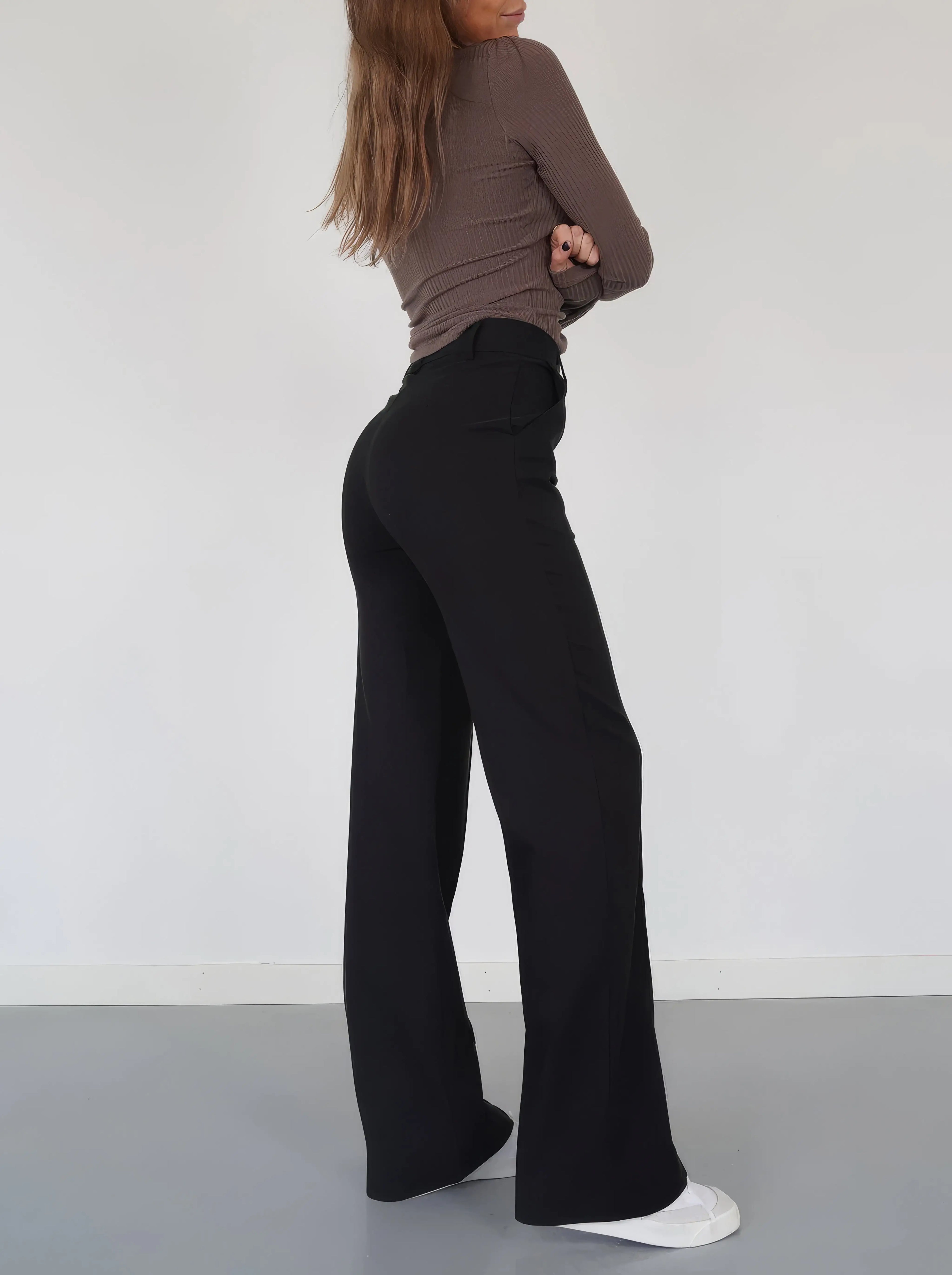 Wide Leg Broek