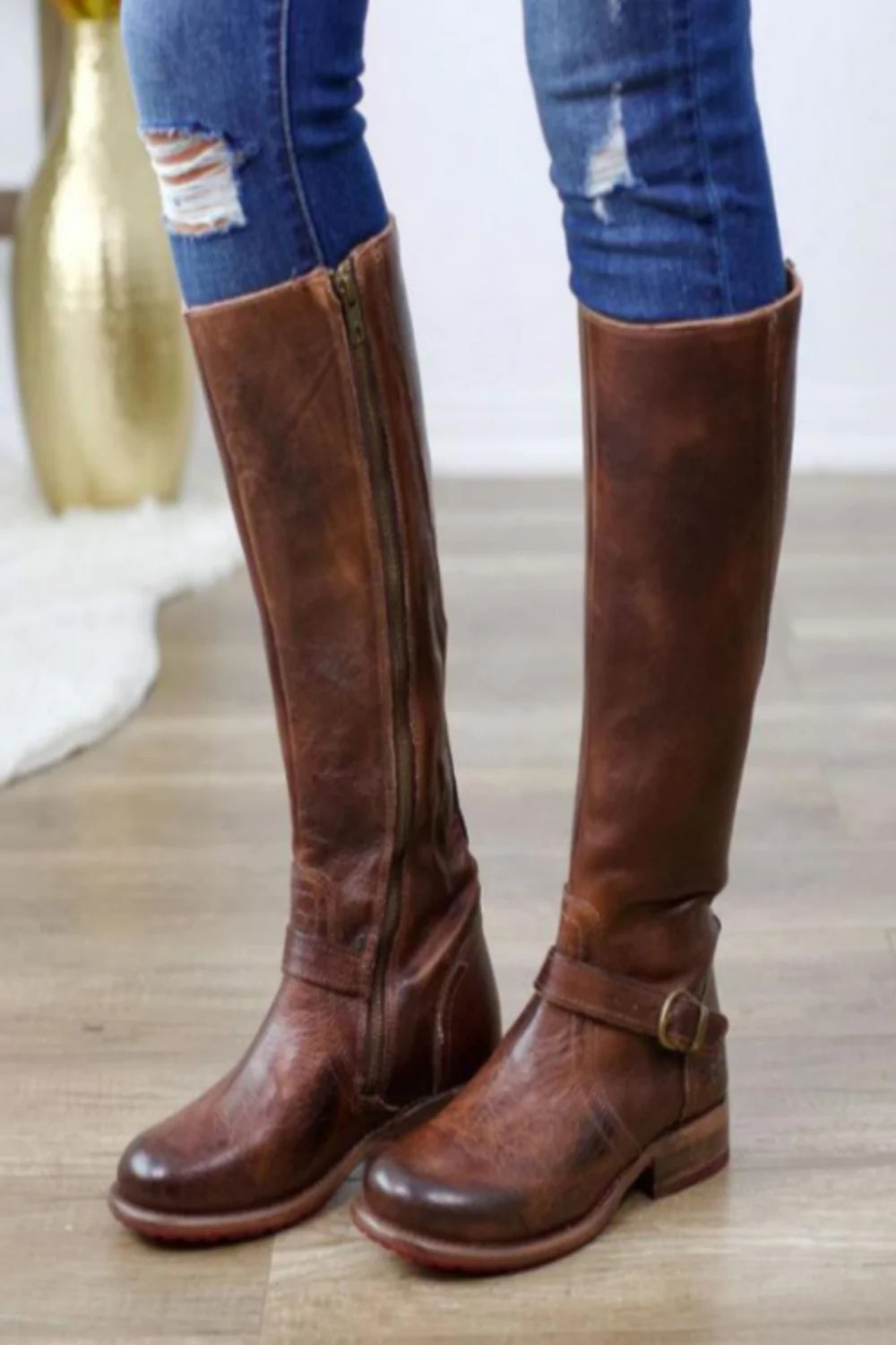 Donna Buckle Boots