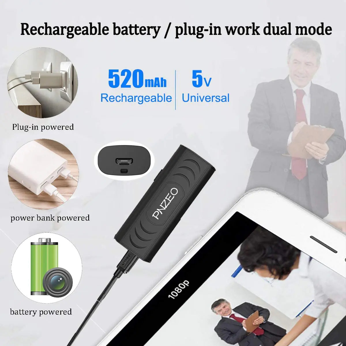 Kompakte WiFi 1080P HD-Kamera