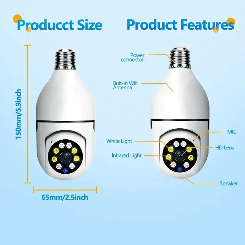 Wifi 5G Lamp Camera