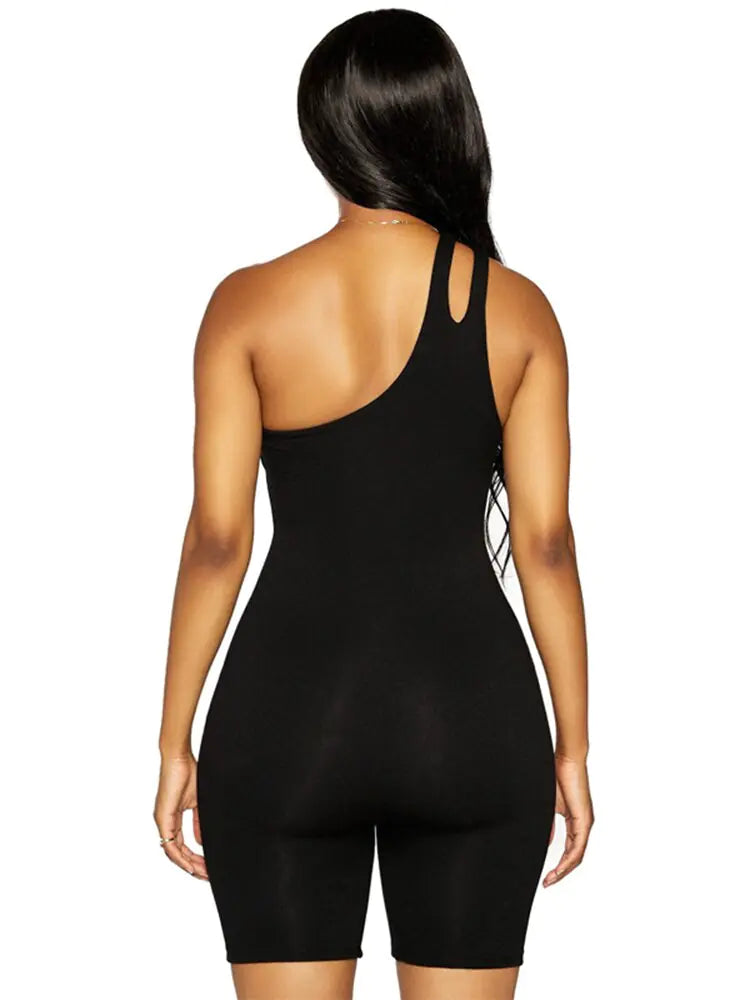 One Shoulder Playsuit