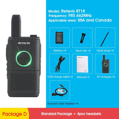 Walkie Talkie 4 Set