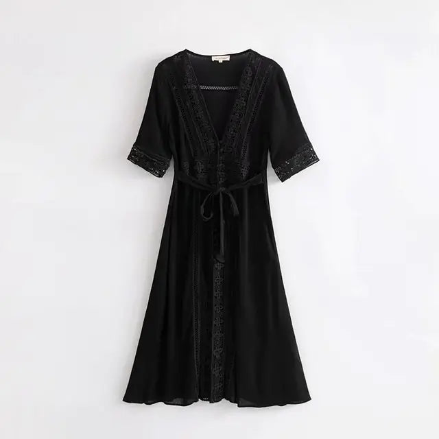 Mabelle V-Neck Beach Dress