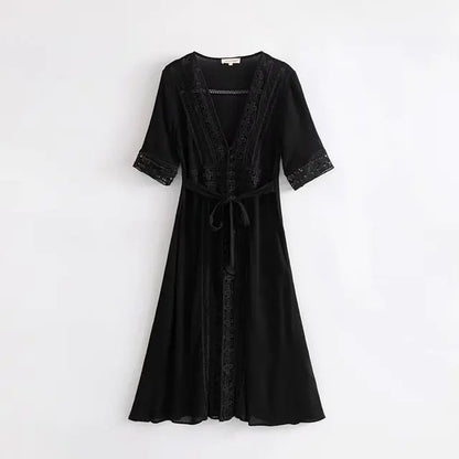 Mabelle V-Neck Beach Dress