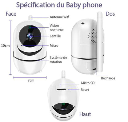 Baby Monitor Wifi 720P HD