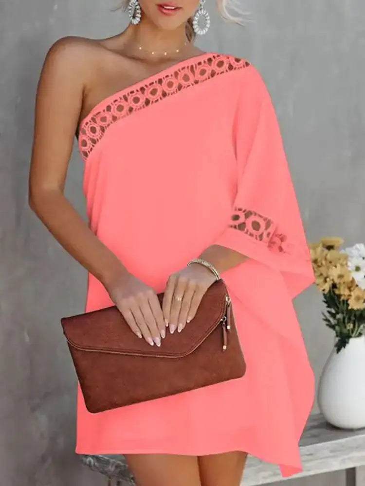 Mabelle One-Shoulder Jurk