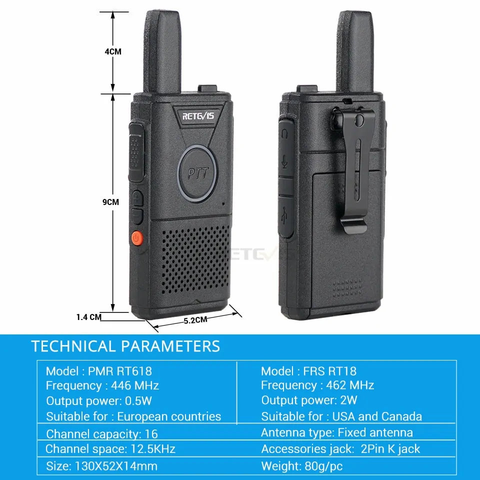 Walkie Talkie 4 Set